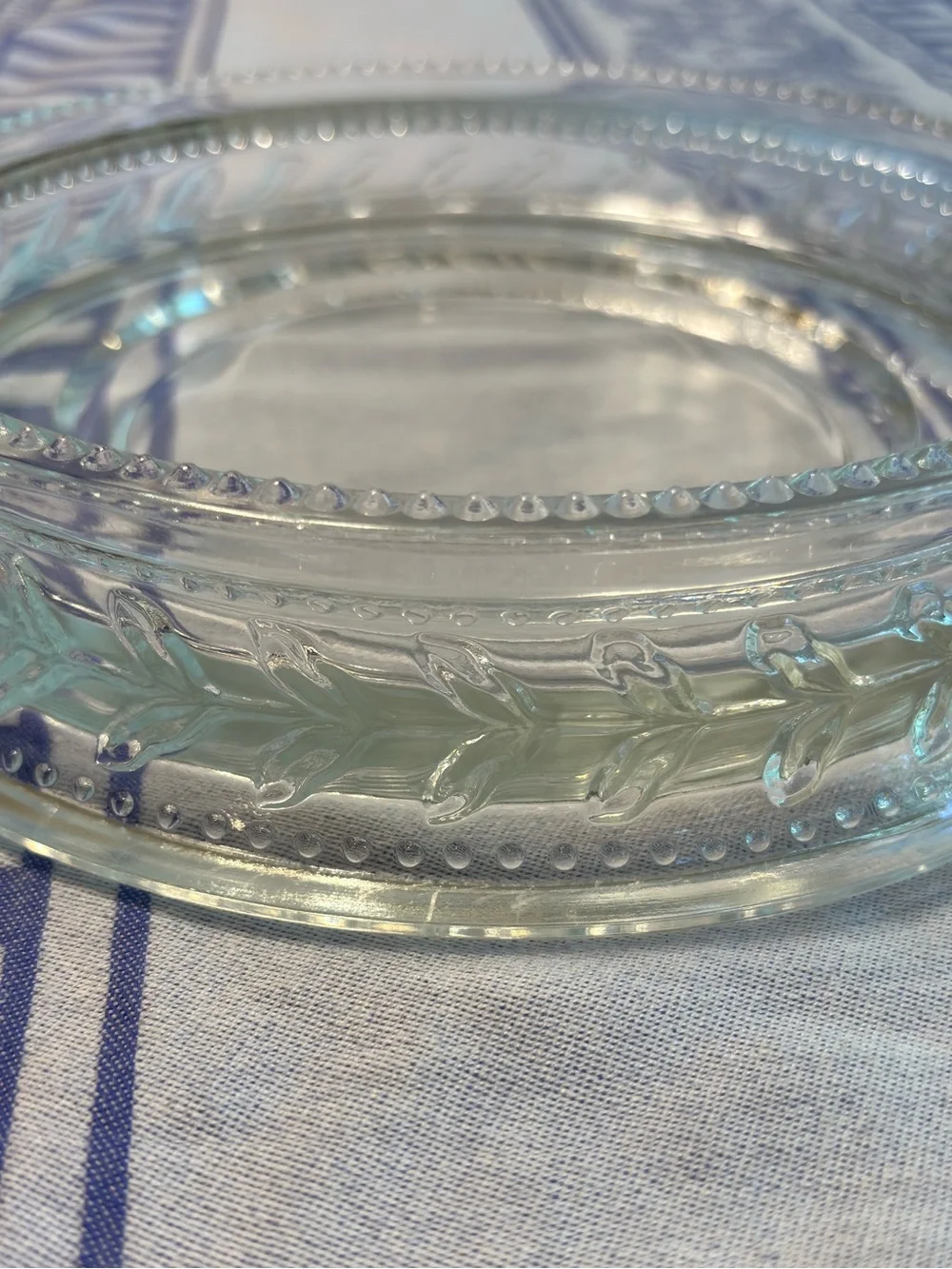 Vintage 1990s PartyLite Rondelle Clear Glass Candle Holder Retired Discontinued